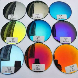 Colored CR39 polarizing lenses with various colors and UV protection, quick delivery